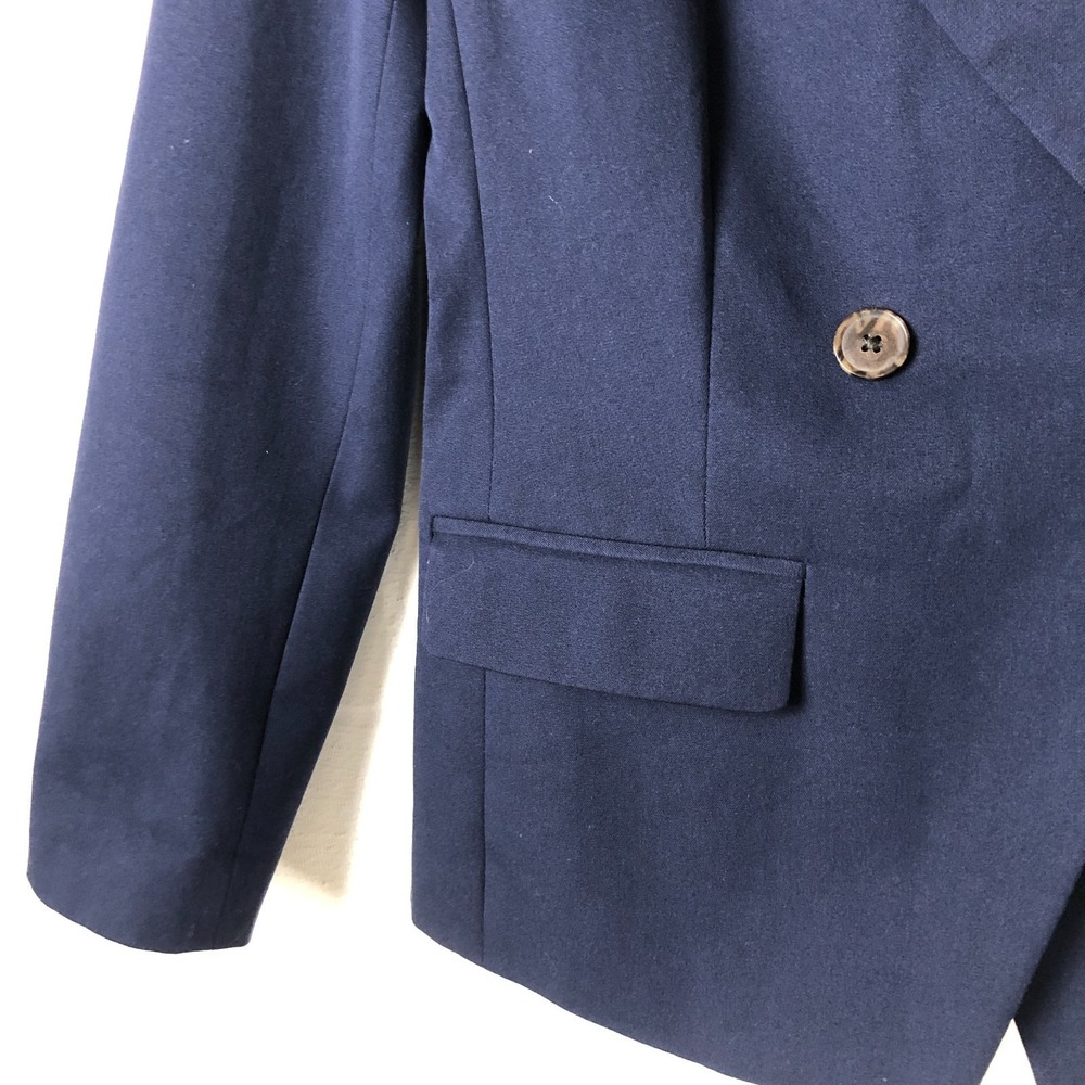 J. Crew Womens Devon Blazer Size 2 Navy Nautical Yacht Coastal Business - Picture 5 of 11
